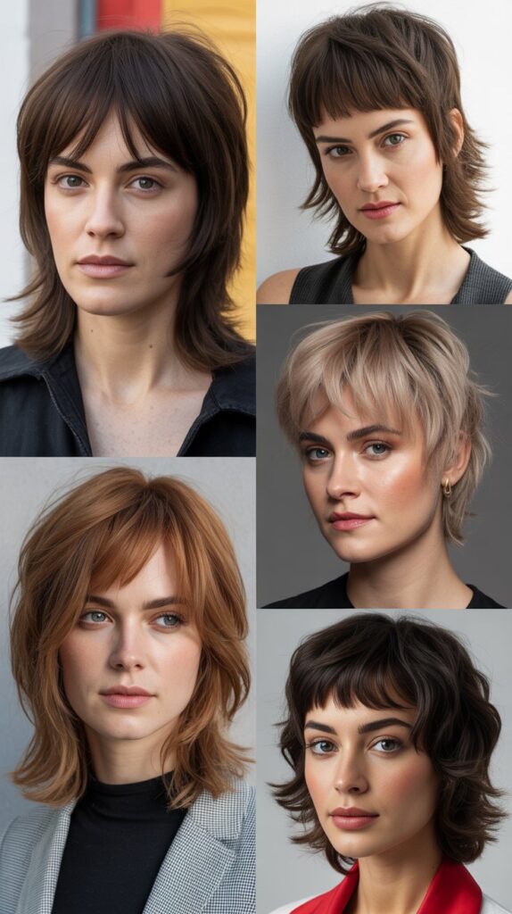 Disconnected Layers with Eyebrow-Grazing Bangs