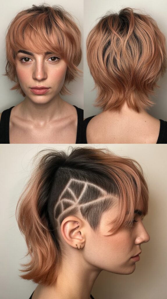 Shag With Hidden Undercut and Bangs