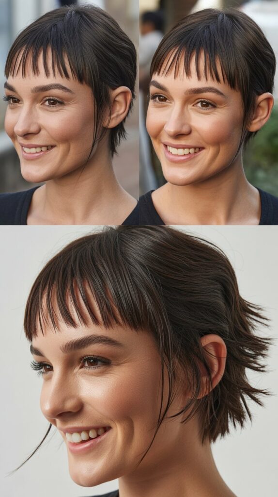 Piecey Micro Fringe with Shattered Ends