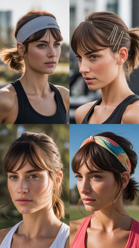Wispy Bangs for Active Lifestyles