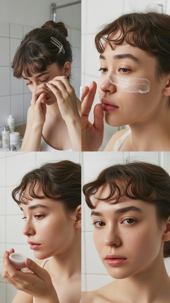 Wispy Bangs and Skincare Considerations