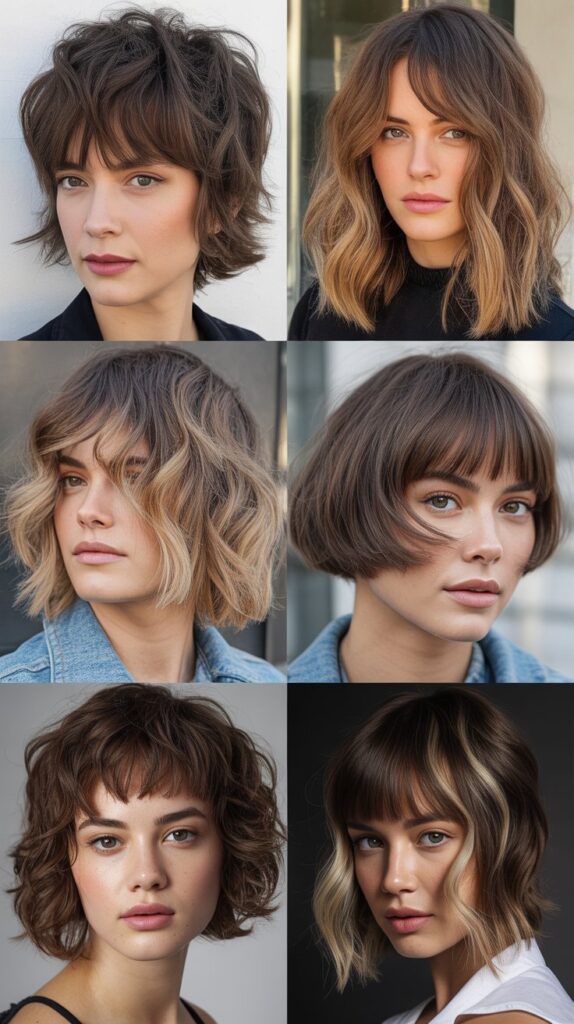 Combining Wispy Bangs with Other Hair Trends
