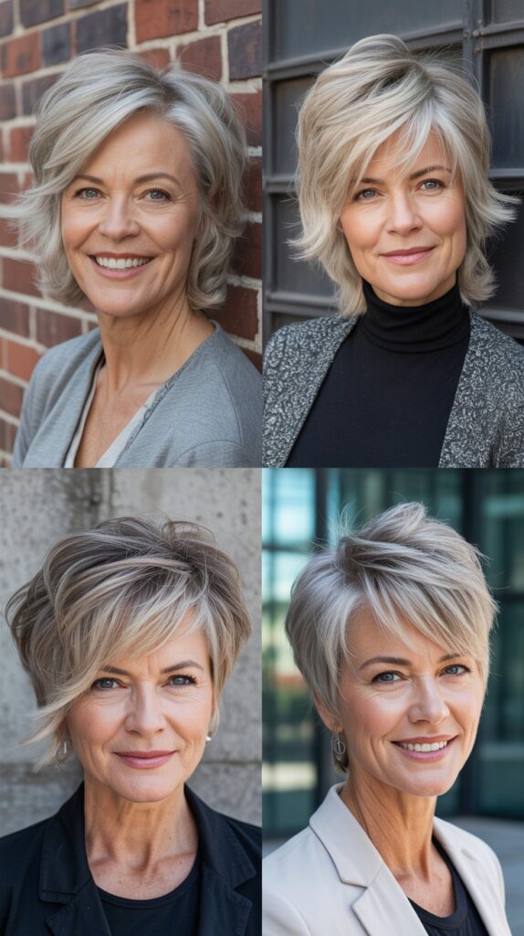 30 Easy-Care Haircuts for Women Over 50 That Still Look Chic 14 The Choppy Layers
