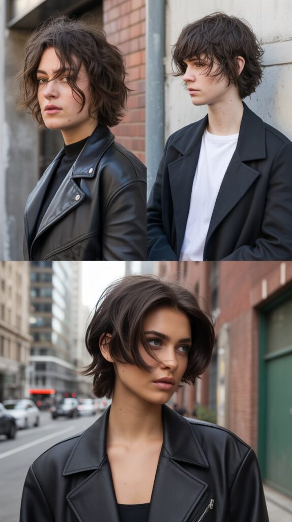 51 Best Haircuts for Thick Hair (Layered, Medium, Shoulder-Length) 16 Choppy Midi Cut