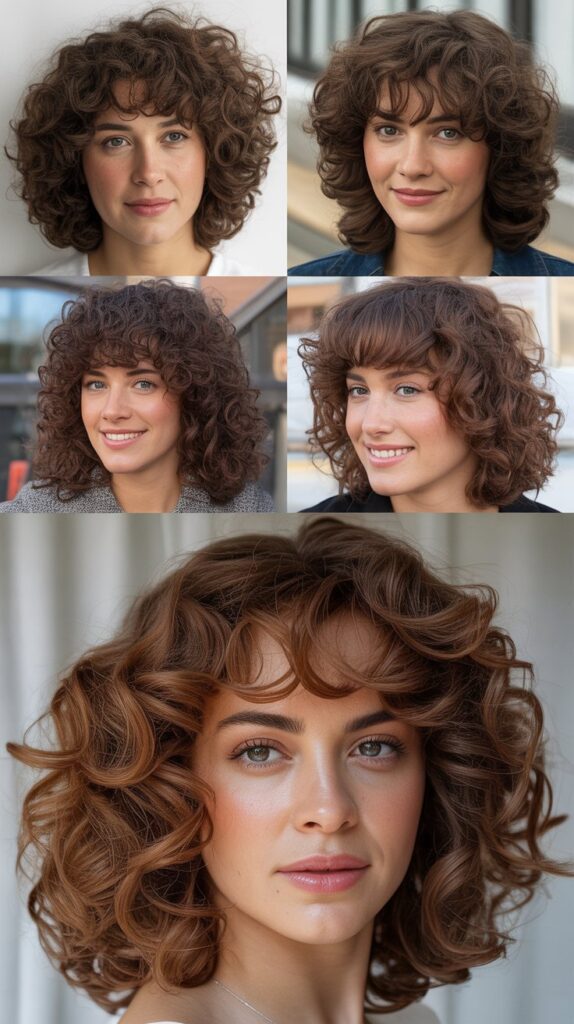 Curly Bangs for Natural Texture