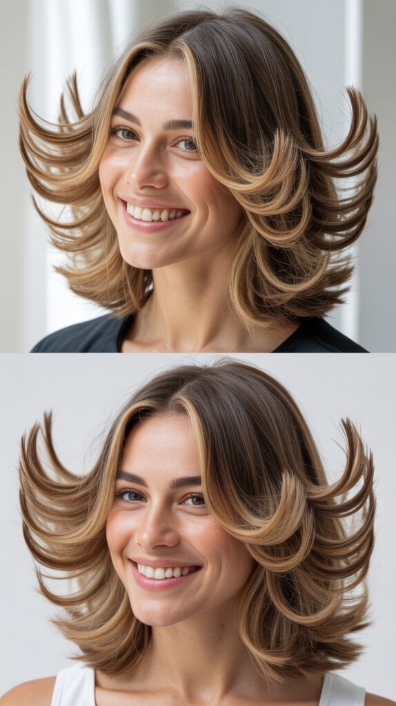 33 Best Long Haircuts With Flowy Front Layers 4 Butterfly Layers