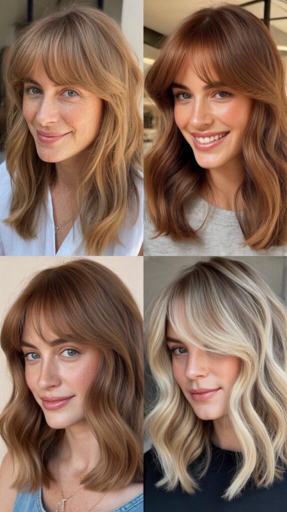 Wispy Bangs with Soft S-Wave Pattern
