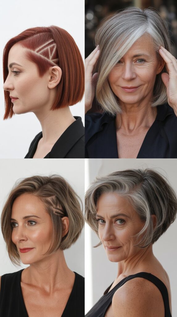 27 Short Bob Hairstyles for Women Over 50 with Fine Hair That Look Full 12 The Bob with Undercut