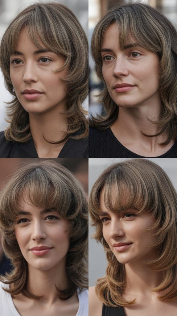 51 Best Haircuts for Thick Hair (Layered, Medium, Shoulder-Length) 6 Face-Framing Layers
