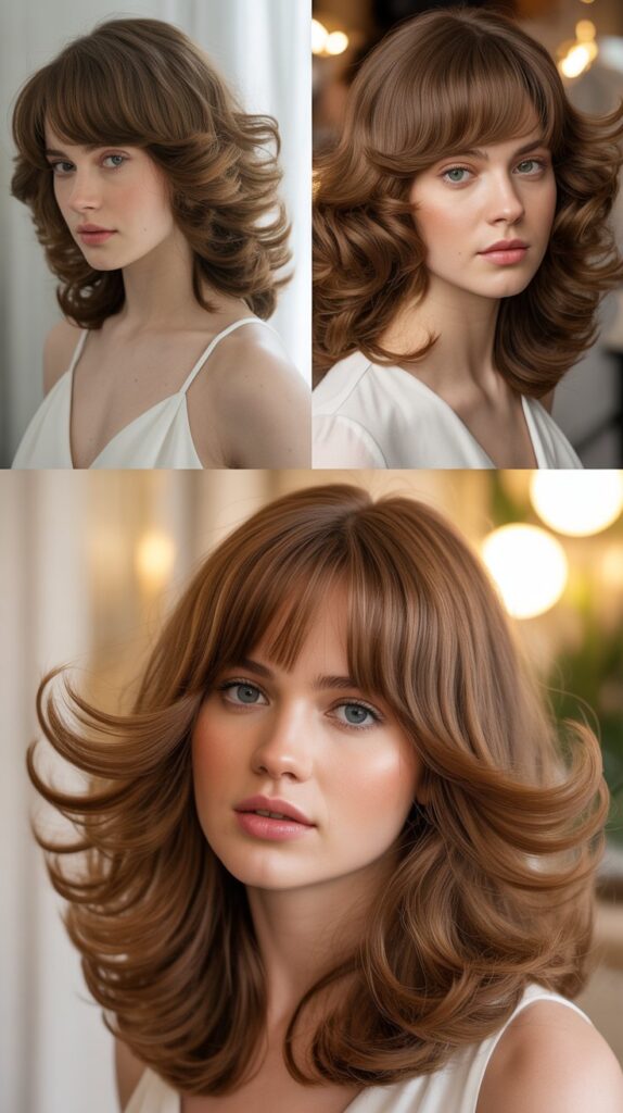 Full Feathered Bangs with Soft Layers