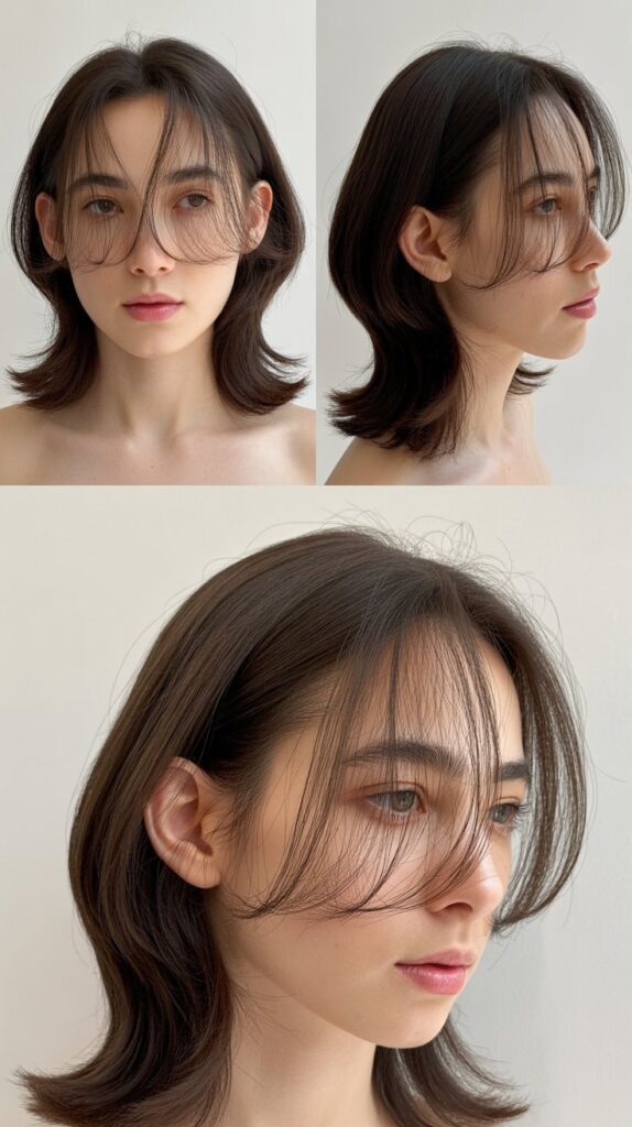 Soft Layers With See-Through Bangs