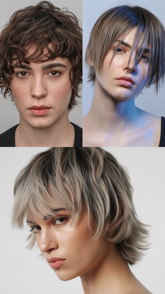 Disconnected Bangs with Layered Shag