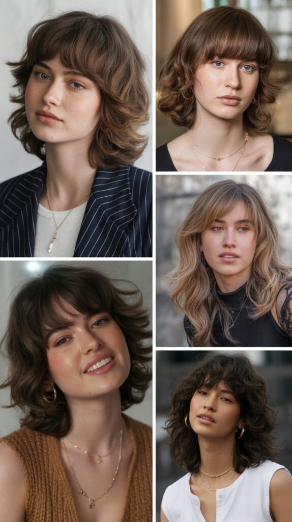 Edgy Layers with Straight Bangs