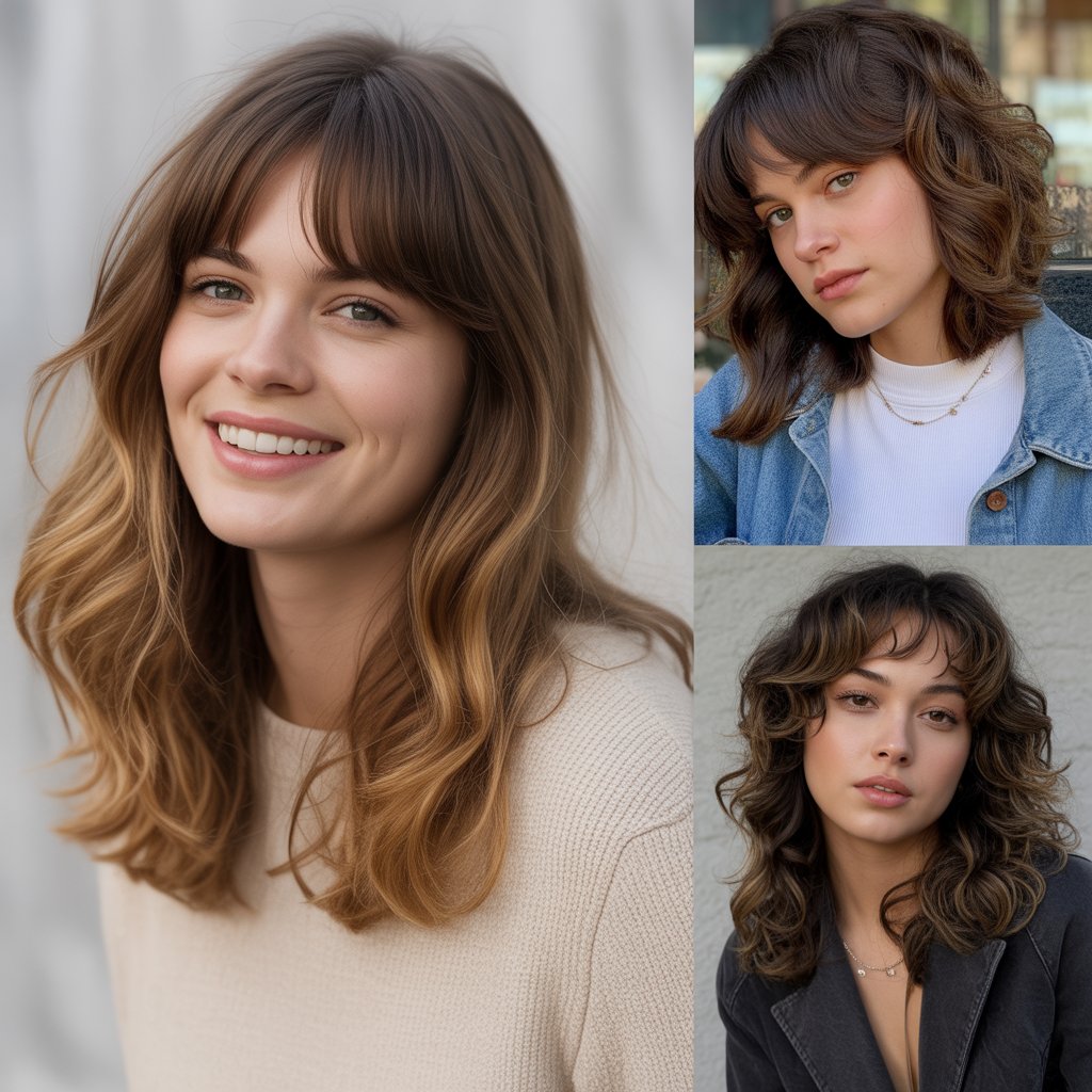 Lived-In Layers with Natural Bangs for Effortless Beauty