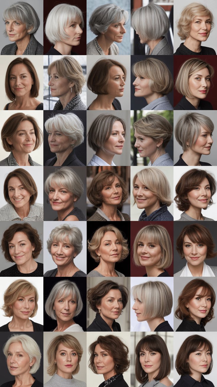 32 Modern Long Bob Hairstyles for Women Over 50 to Try This Year