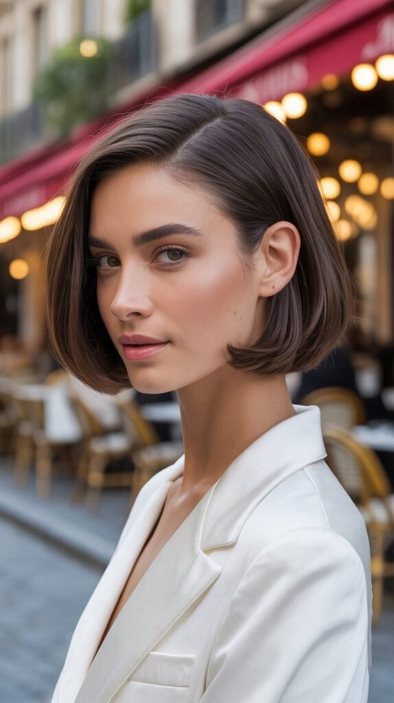 The Side-Parted French Bob