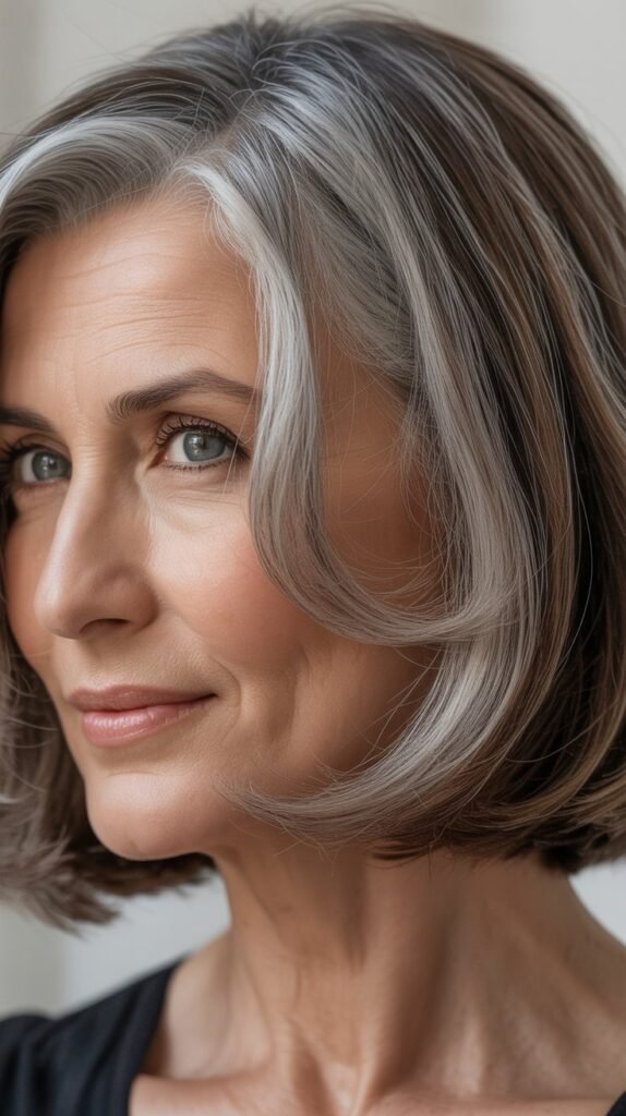 Bob with Silver Tones