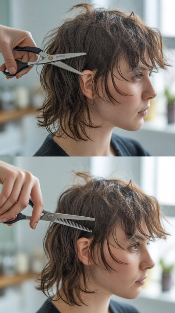 Using Thinning Shears for Additional Texture