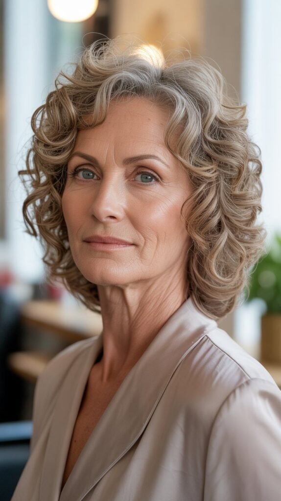 The Curly Lob (Long Bob)