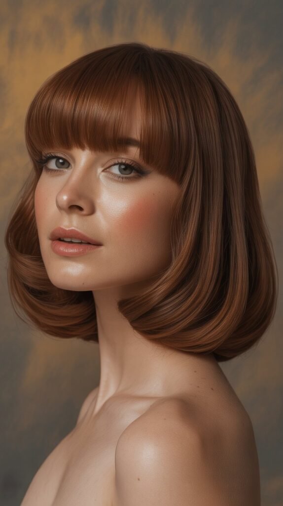 Retro Lob with Retro Bangs