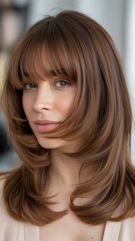 Curtain Bangs With Layers