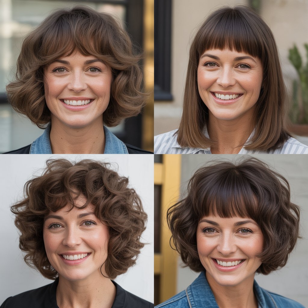 Shag with Graduated Bangs