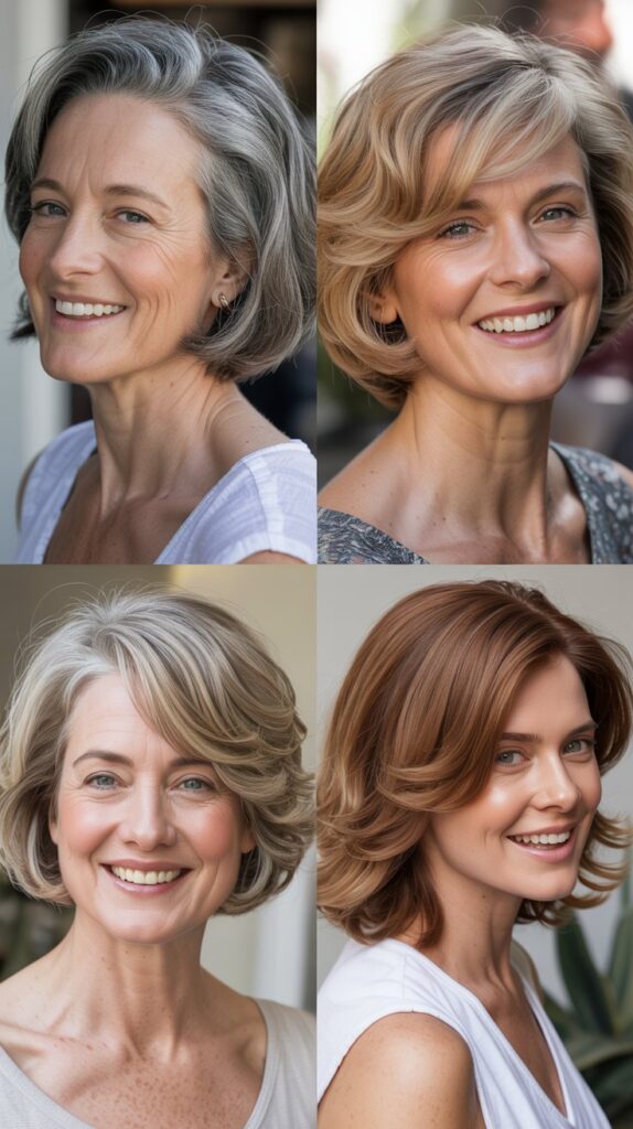 42 Soft and Elegant Bob Styles for Fine, Thin Hair After 50 5 Soft A-Line Bob