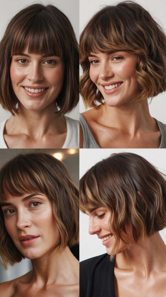36 Easy-Styling Bob Haircuts With Long Bangs for Busy Days 17 Bob With Long Bangs and Hidden Undercut