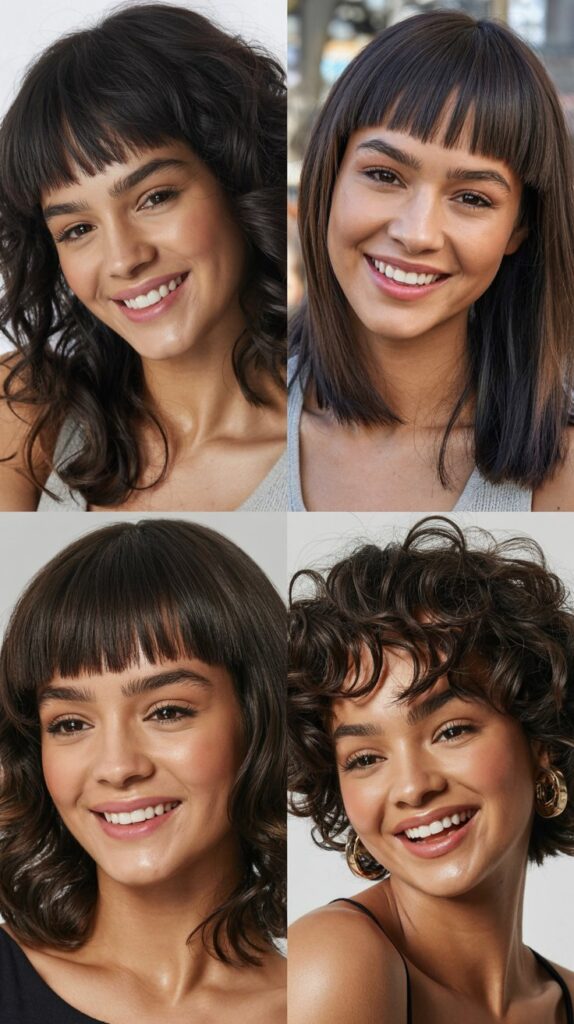 Chunky Layers with Blunt Micro Bangs