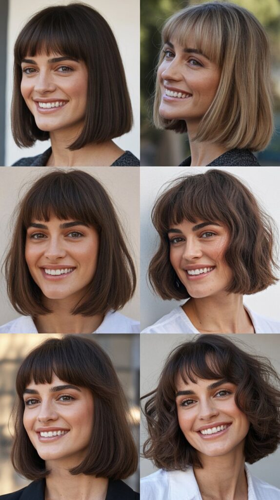  Long Bob With Baby Bangs