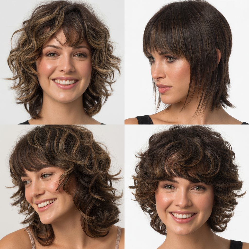  Rock and Roll Shag with Edgy Bangs