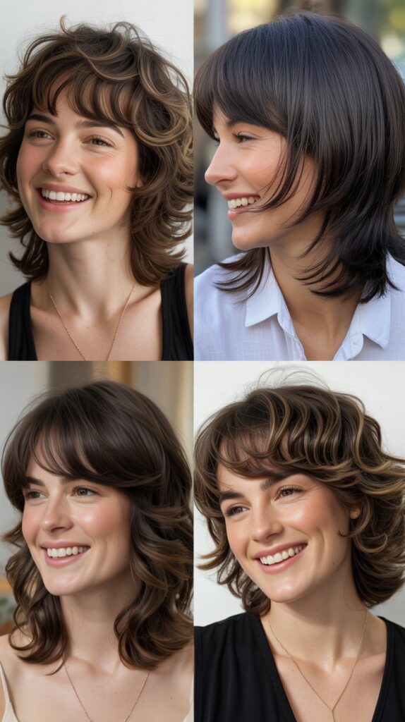  Layered Shag with Baby Bang Face Framing