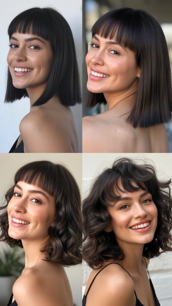 Long Bob with Micro Bangs