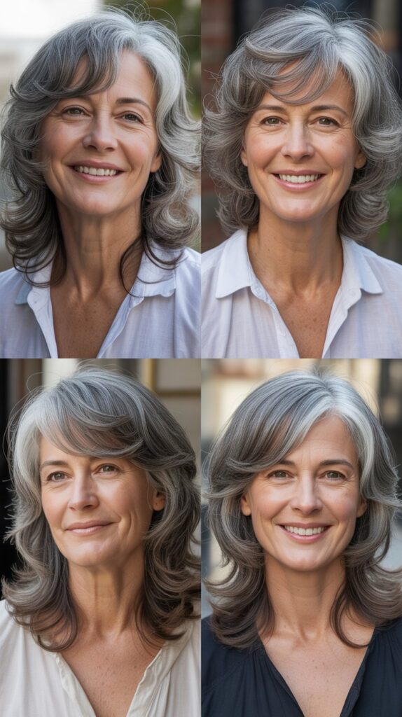 36 Youthful Sassy Long Hairstyles for Older Women That Still Feel Fresh 28 Long Tousled Layers