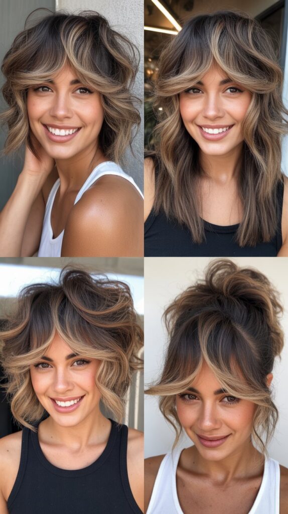 Wolf Cut with Money Pieces