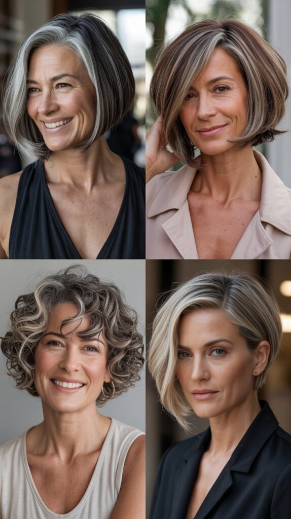 42 Soft and Elegant Bob Styles for Fine, Thin Hair After 50 41 Bob with Confidence and Attitude