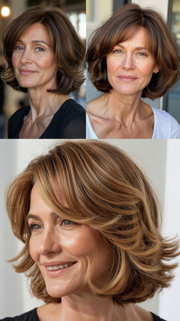27 Trend-Forward Short Hairstyles for Women Over 50 Everyone Is Pinning 2 The Textured Lob (Long Bob)