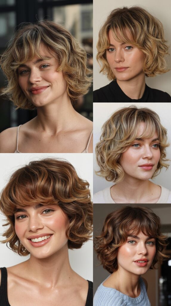 Shaggy Bob with Feathered Bangs