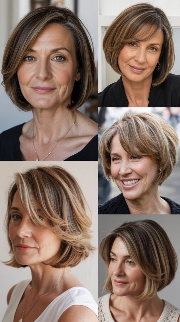 42 Soft and Elegant Bob Styles for Fine, Thin Hair After 50 30 Bob with Soft Ombre