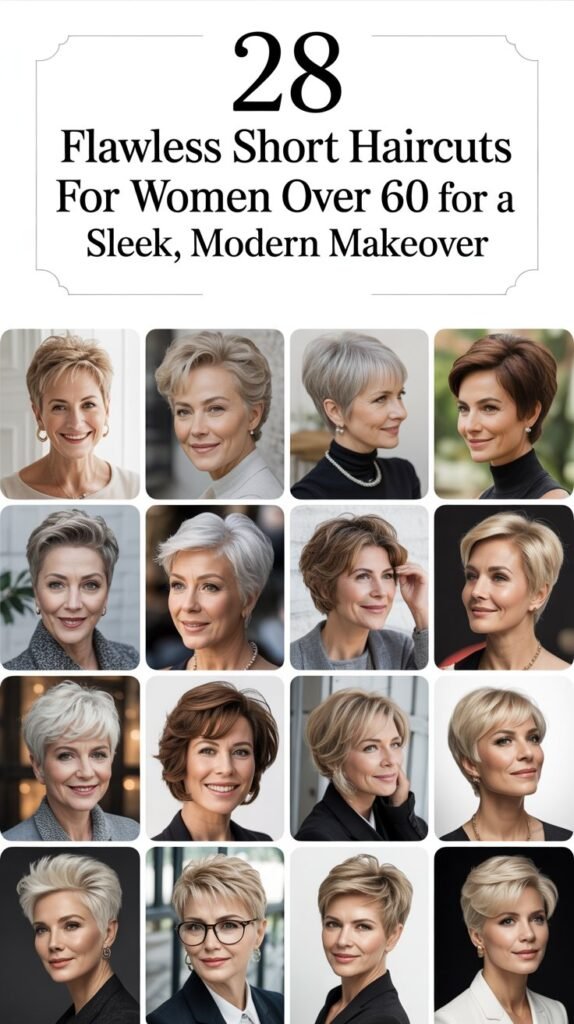 28 Flawless Short Haircuts for Women Over 60 for a Sleek, Modern Makeover