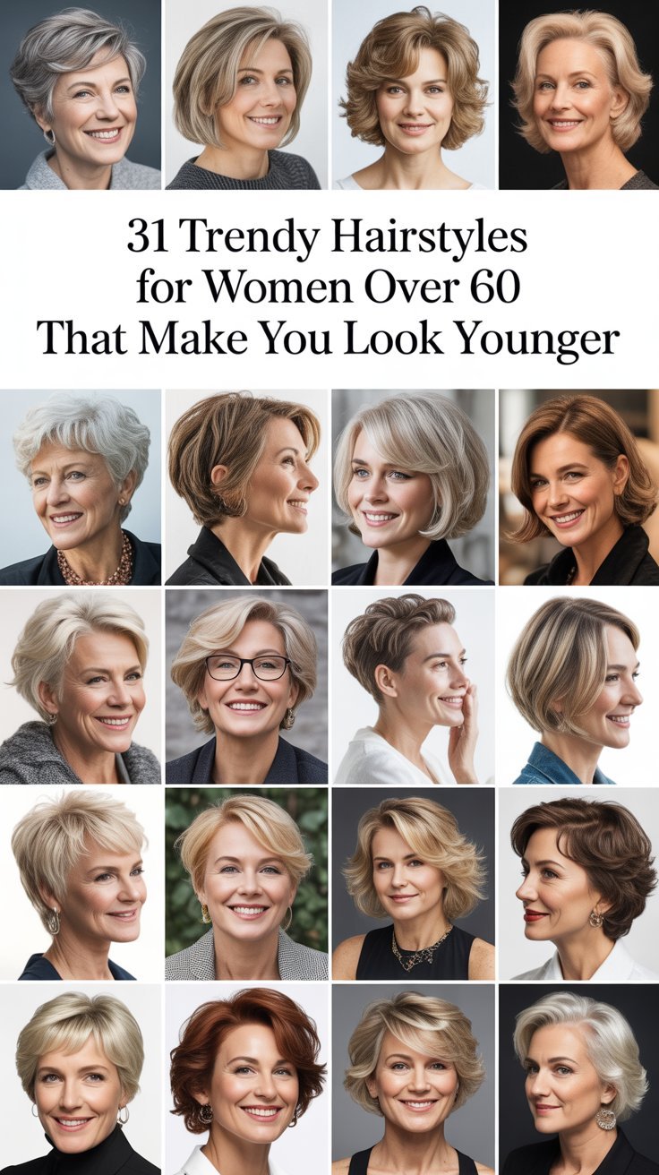 31 Trendy Hairstyles for Women Over 60 That Make You Look Younger