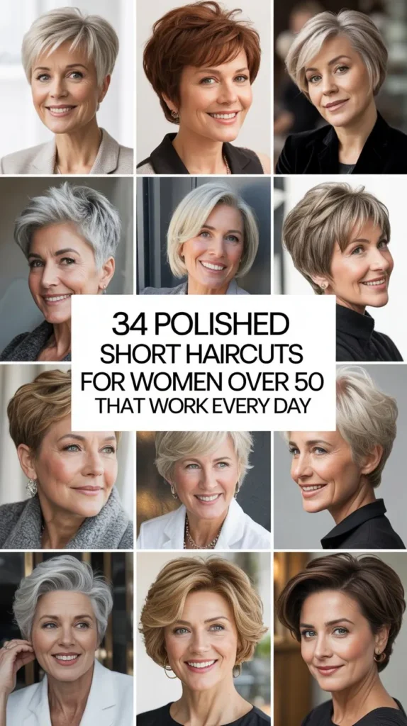 34 Polished Short Haircuts for Women Over 50 That Work Every Day