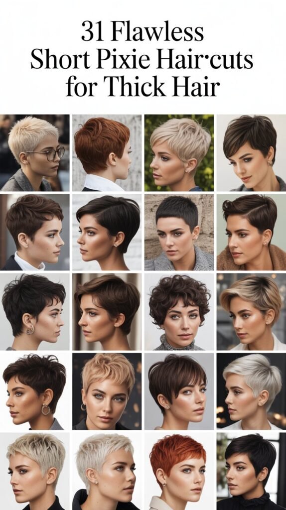 31 Flawless Short Pixie Haircuts for Thick Hair