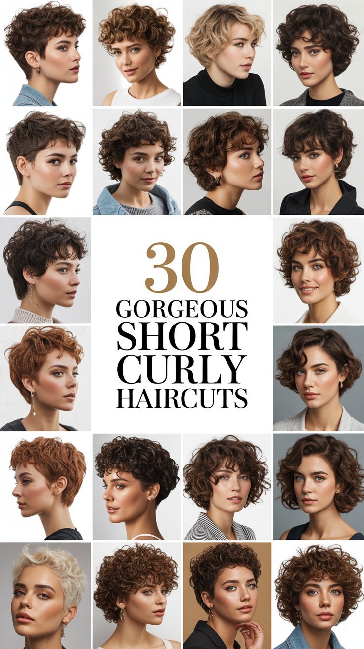 30 Gorgeous Short Curly Haircuts