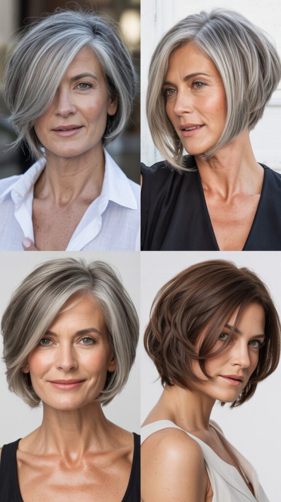 27 Trend-Forward Short Hairstyles for Women Over 50 Everyone Is Pinning 3 The Asymmetrical Bob