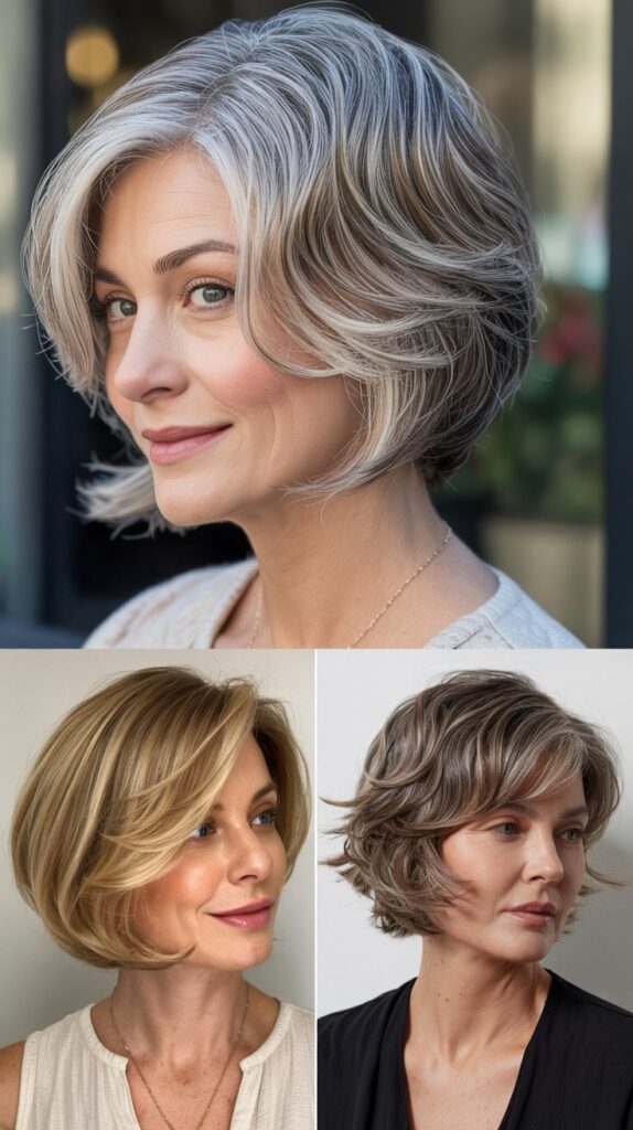 27 Trend-Forward Short Hairstyles for Women Over 50 Everyone Is Pinning 7 The Graduated Bob