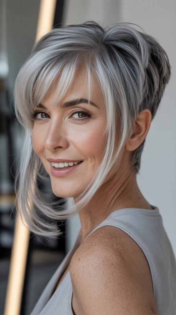 The Pixie with Long Bangs