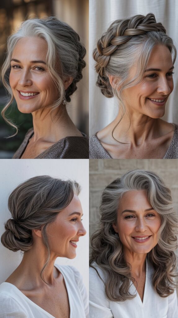 36 Youthful Sassy Long Hairstyles for Older Women That Still Feel Fresh 27 Long Hair with Romantic Updos