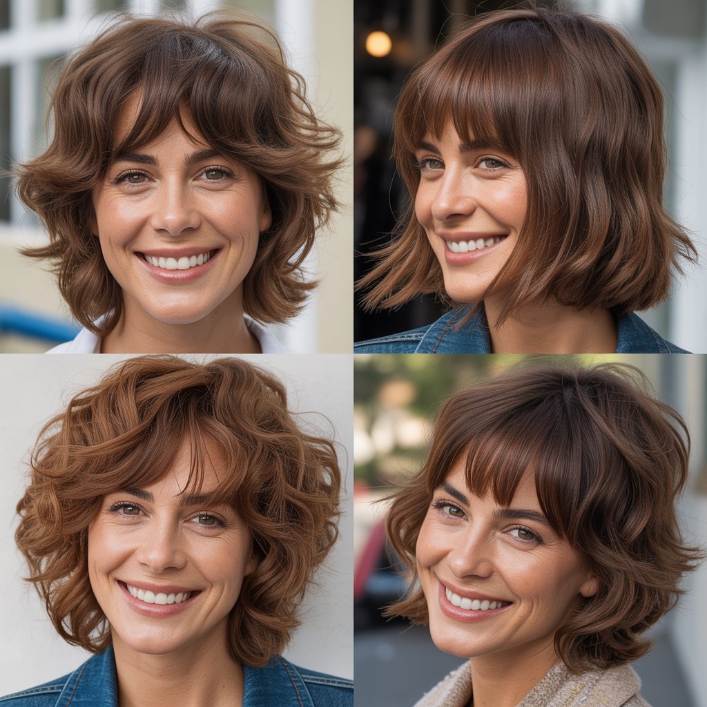 Shag with Asymmetrical Bangs