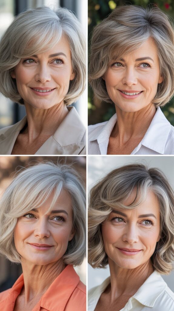 Bob with Side-Swept Bangs